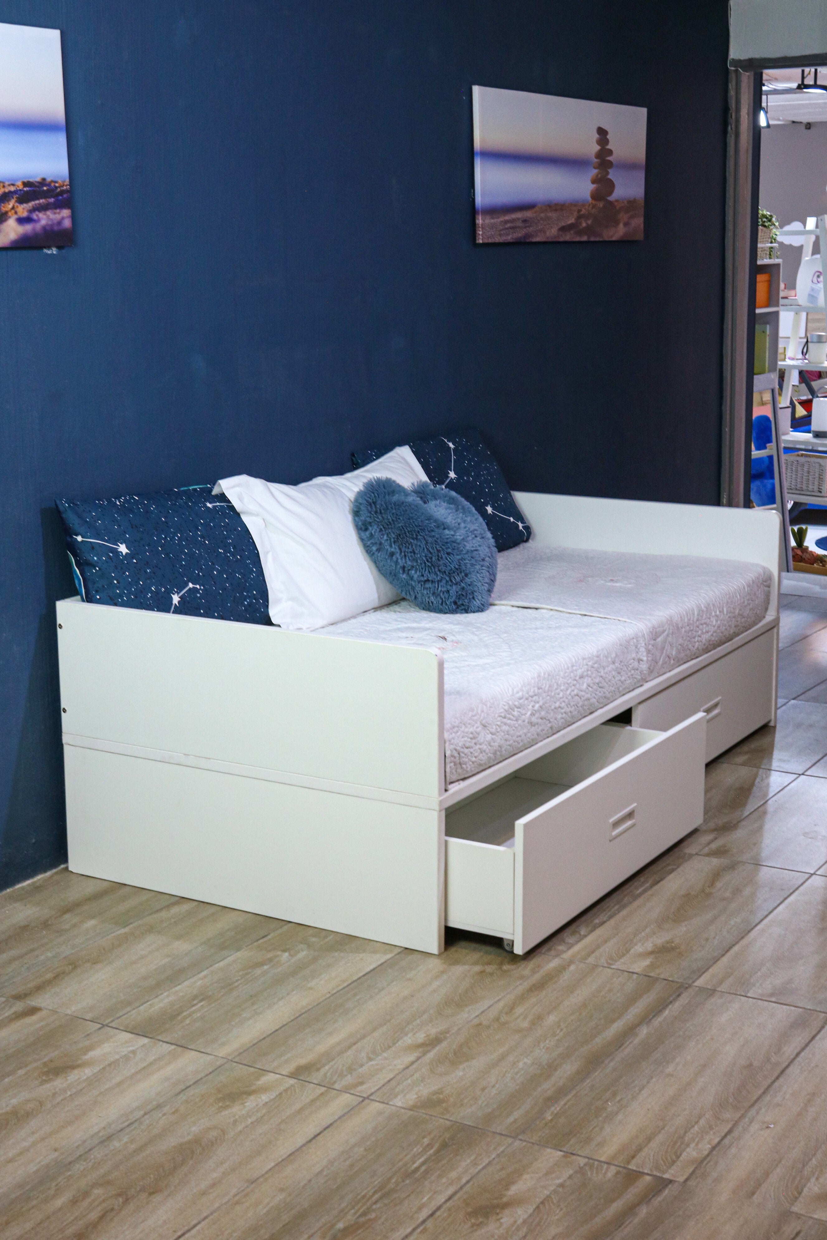 Mokki Sofa Bed With Built In Drawers