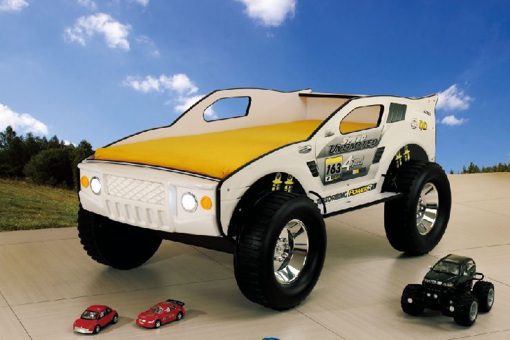 Kids Unlimited Speed Jeep Car Bed